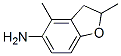 5-Benzofuranamine,  2,3-dihydro-2,4-dimethyl- 结构式