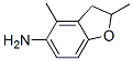 5-Benzofuranamine,  2,3-dihydro-2,4-dimethyl- Structure