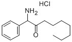 (+-)-1-Amino-1-phenyl-2-nonanone hydrochloride Structure