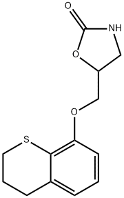 5-(thiochroman-8-yloxymethyl)oxazolidin-2-one 结构式