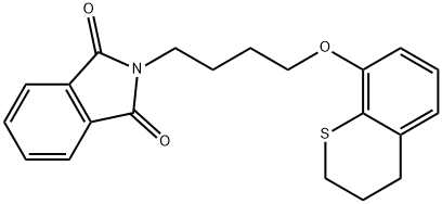 2-(4-thiochroman-8-yloxybutyl)isoindole-1,3-dione 结构式