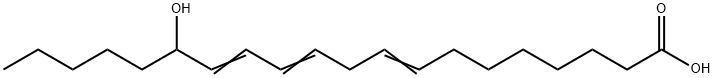 15-hydroxy-8,11,13-eicosatrienoic acid Structure