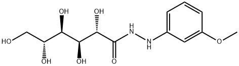 D-マンノン酸2-(m-メトキシフェニル)ヒドラジド 化学構造式