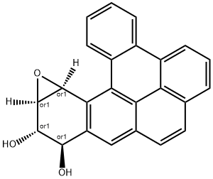 11,12-dihydroxy-13,14-epoxy-11,12,13,14-tetrahydrodibenzo(a,l)pyrene Structure