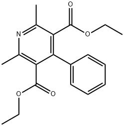 Diethyl 2,6-dimethyl-4-phenyl-3,5-pyridinedicarboxylate Struktur