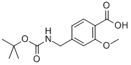 4-(BOC-AMINO)METHYL-2-METHOXY-BENZOIC ACID Structure