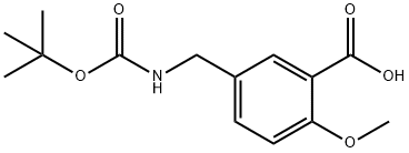 5-(BOC-AMINO)METHYL-2-METHOXY-BENZOIC ACID Struktur