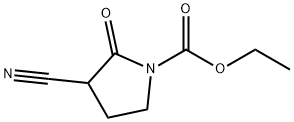 1-Pyrrolidinecarboxylic  acid,  3-cyano-2-oxo-,  ethyl  ester Structure