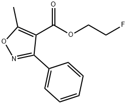 4-Isoxazolecarboxylicacid,5-methyl-3-phenyl-,2-fluoroethylester(9CI) 化学構造式