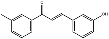 3-ヒドロキシ-3′-メチルカルコン 化学構造式