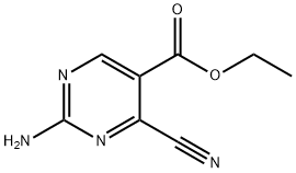 5-Pyrimidinecarboxylicacid, 2-амин-4-циано-, этиловый эфир (8CI) структура