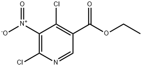 4,6-Dichloro-5-nitronicotinic acid ethyl ester Structure