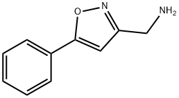 (5-PHENYLISOXAZOL-3-YL)METHYLAMINE 化学構造式