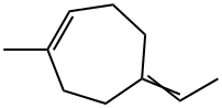 (5Z)-5-ethylidene-1-methyl-cycloheptene Struktur