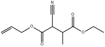 Butanedioic acid, 2-cyano-3-methyl-, 4-ethyl 1-(2-propenyl) ester (9CI) Structure