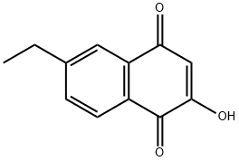 1,4-Naphthalenedione, 6-ethyl-2-hydroxy- (9CI) Structure