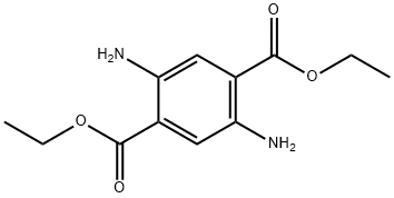 2,5-ジアミノテレフタル酸ジエチル 化学構造式