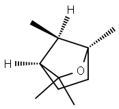 [1R,4S,7R,(+)]-1,3,3,7-テトラメチル-2-オキサビシクロ[2.2.1]ヘプタン 化学構造式