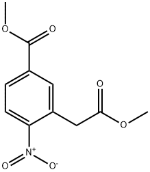 5-(METHOXYCARBONYL)-2-NITROPHENYLACETIC ACID METHYL ESTER Structure
