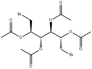 1,6-Dibromo-1,6-dideoxygalactitol 2,3,4,5-tetraacetate Structure