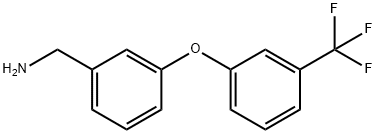 3-(3-TRIFLUOROMETHYLPHENOXY)BENZYLAMINE 结构式