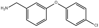 3-(4-CHLOROPHENOXY)BENZYLAMINE, 154108-30-2, 结构式