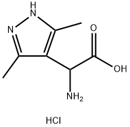 Amino-(3,5-dimethyl-1H-pyrazol-4-yl)-acetic aciddihydrochloride,154108-87-9,结构式