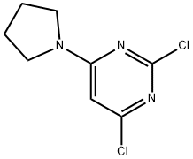 2,4-二氯-6-(吡咯烷-1-基)嘧啶 结构式