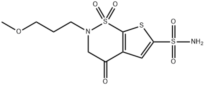 3,4-Dihydro-2-(3-methoxypropyl)-4-oxo-2H-thieno[3,2-e]-1,2-thiazine-6-sulfonamide 1,1-dioxide