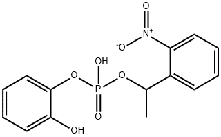 2-hydroxyphenyl 1-(2-nitrophenyl)ethyl phosphate 化学構造式