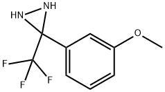 3-(3-METHOXYPHENYL)-3-(TRIFLUOROMETHYL)-DIAZIRIDINE Structure