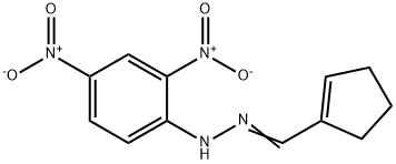 1-(2,4-ジニトロフェニル)-2-[(1-シクロペンテニル)メチレン]ヒドラジン 化学構造式