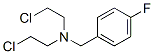 N,N-ビス(2-クロロエチル)-p-フルオロベンジルアミン 化学構造式
