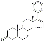 (5α)-17-(3-Pyridinyl)androst-16-en-3-one 化学構造式