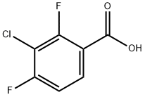 3-氯-2,4-二氟苯甲酸, 154257-75-7, 结构式
