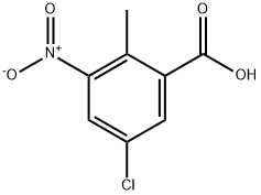 5-Chloro-2-Methyl-3-nitro-benzoic acid Structure