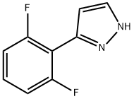 3-(2,6-DIFLUOROPHENYL)-1H-PYRAZOLE 结构式