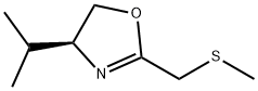 Oxazole, 4,5-dihydro-4-(1-methylethyl)-2-[(methylthio)methyl]-, (S)- (9CI) Structure