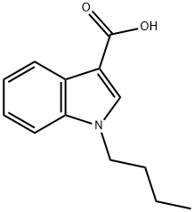 1-丁基吲哚-3-羧酸 结构式