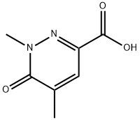 3-Pyridazinecarboxylic acid, 1,6-dihydro-1,5-dimethyl-6-oxo- 化学構造式