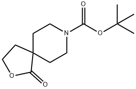 1-氧代-2-氧杂-8-氮杂-螺[4.5]癸烷-8-羧酸酸叔丁基酯 结构式