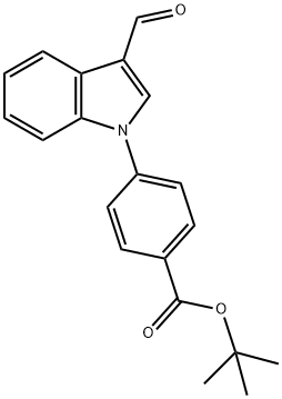 4-(3-Formyl-indol-1-yl)-benzoic acid tert-butyl ester,154350-90-0,结构式