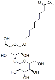 8-methoxycarbonyloctyl-3-O-glucopyranosyl-mannopyranoside 结构式