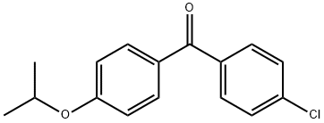 (4-クロロフェニル)[4-(1-メチルエトキシ)フェニル]メタノン(FENOFIBRATE IMPURITY) 化学構造式