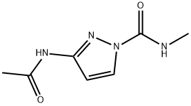 1H-Pyrazole-1-carboxamide,  3-(acetylamino)-N-methyl- Structure