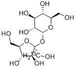 BETA-D-[1-13C]FRUCTOFURANOSYL ALPHA-D-GLUCOPYRANOSIDE 结构式
