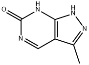 6H-Pyrazolo[3,4-d]pyrimidin-6-one, 1,5-dihydro-3-methyl- (9CI) Structure