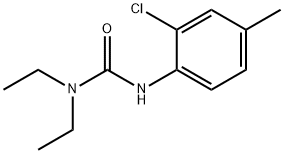 3-(2-クロロ-4-メチルフェニル)-1,1-ジエチル尿素 化学構造式