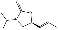 2-Oxazolidinone,3-(1-methylethyl)-5-(1-propenyl)-,[S-(E)]-(9CI) Struktur