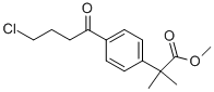 Methyl 2-(4-(4-chlorobutanoyl)phenyl)-2-methylpropanoate Structure